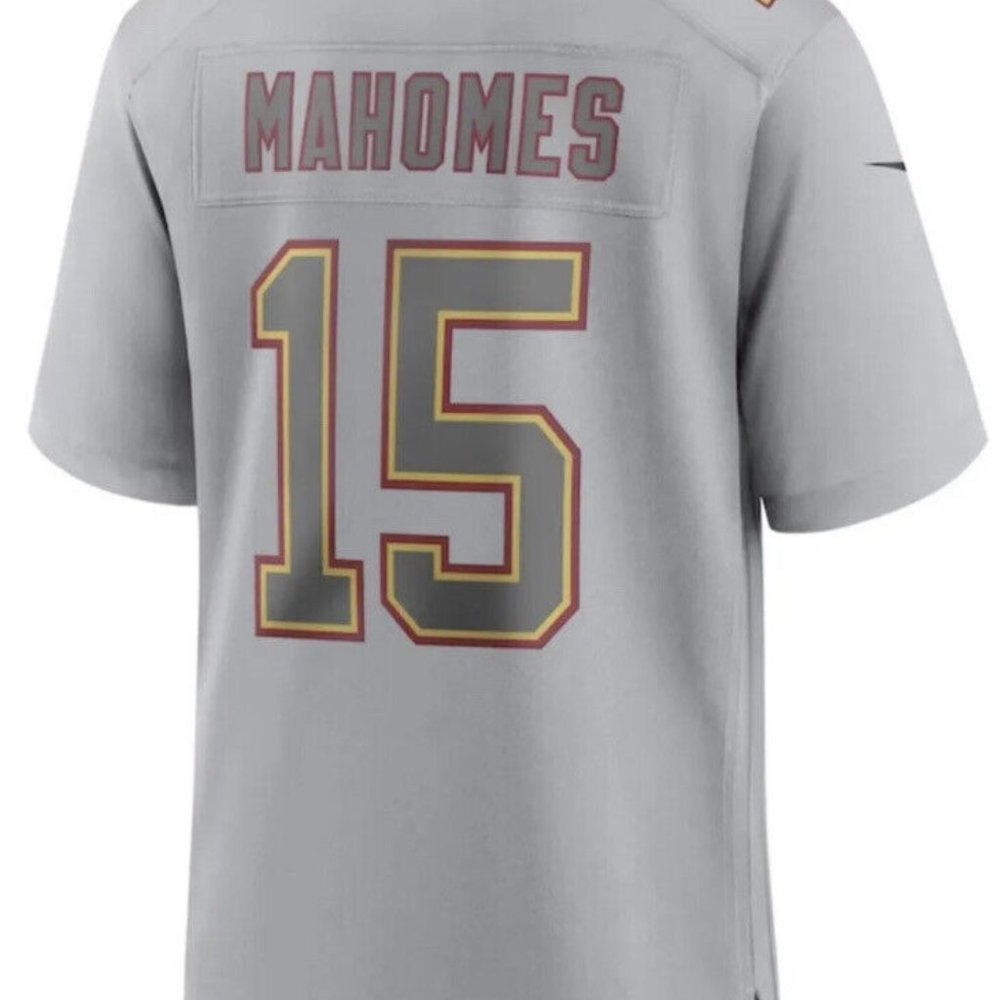 PATRICK MAHOMES #15 NIKE NFL JERSEY KANSAS CITY CHIEFS GREY SUPER BOWL 57 - Picture 14 of 15